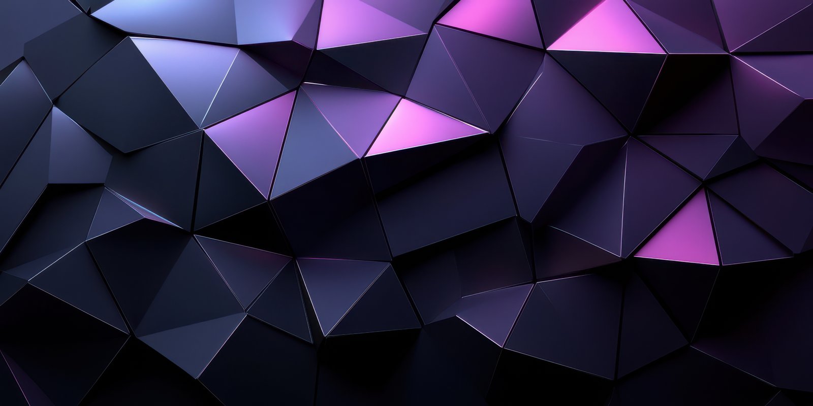 Abstract geometric pattern with shades of black and purple creating a modern visual effect